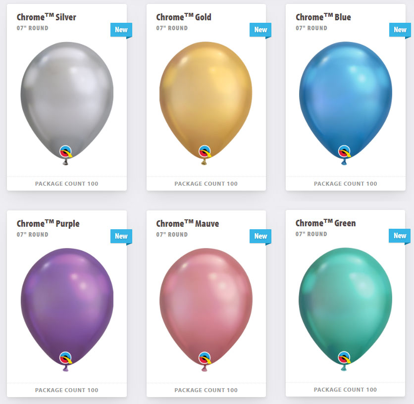 rotatie Bespreken klep Chrome Balloons 7inch 7" Qualatex Balloons - Party Empire Balloons Wholesale