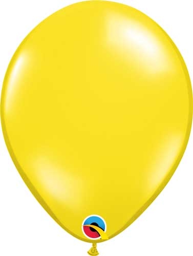 Q (100) 11" Jewel Citrine Yellow balloons