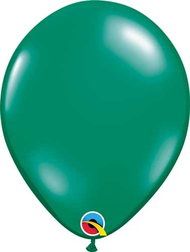 Q (100) 11" Jewel Emerald Green balloons