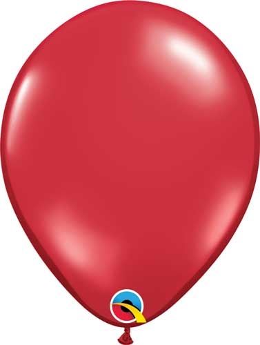 Q (100) 11" Jewel Ruby Red balloons