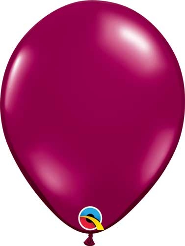 Q (100) 11" Jewel Sparkling Burgundy balloons
