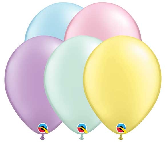 Q (100) 11" Pearl Pastel Assorted balloons