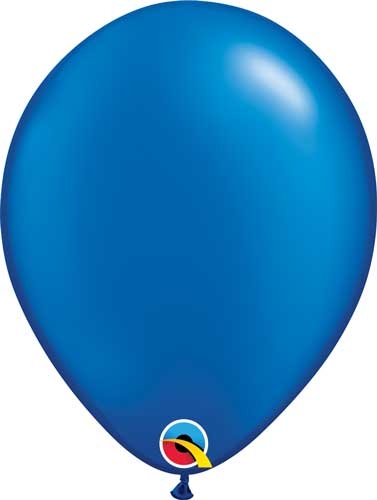 Q (100) 11" Pearl Sapphire Blue balloons