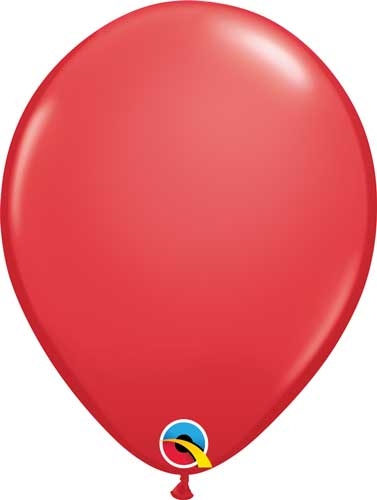 Q (100) 11" Standard Red balloons