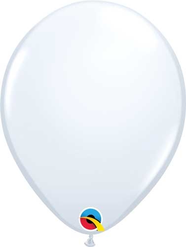 Q (100) 11" Standard White balloons