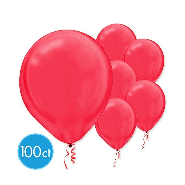 ECONO (100) 12" Apple Red balloons