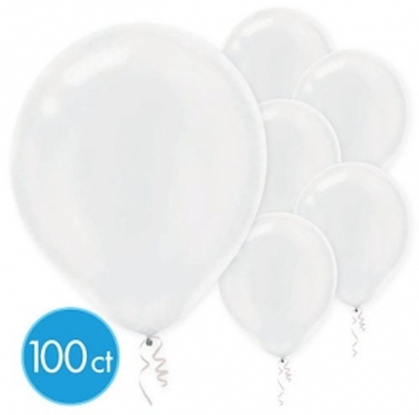 ECONO (100) 12" White balloons