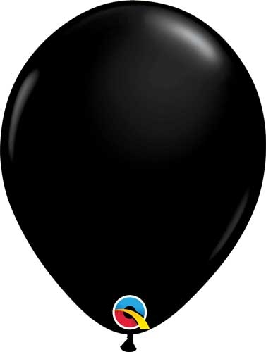 Q (100) 5" Fashion Onyx Black balloons