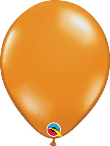 Q (100) 5" Jewel Mandarin Orange balloons
