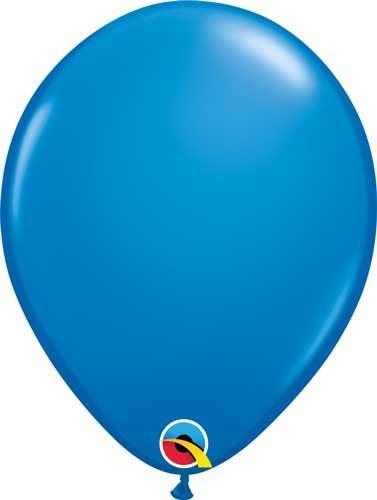 Q (100) 5" Standard Dark Blue balloons
