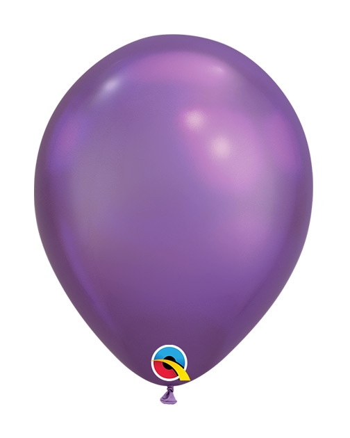 Q (100) 7" Chrome Purple Balloons balloons