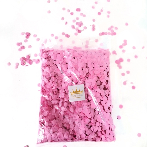 (100gr) 1cm Round Tissue Paper Pink Confetti