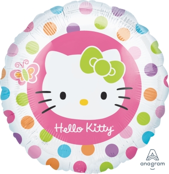 18" Foil Hello Kitty Rainbow balloon