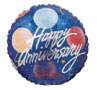9" Foil - Anniversary Party Airfill Heat Seal Required balloon