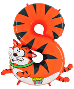 40" Megaloon Zooloon Number 8 Cat balloon