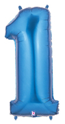 40" Megaloon Blue Number 1 balloon