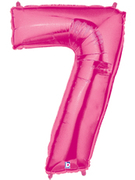 40" Megaloon Pink Number 7 balloon