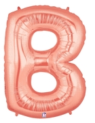 40" Megaloon - Letter B - Rose Gold balloon *POLYBAGGED