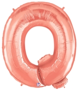 40" Megaloon - Letter Q - Rose Gold balloon
