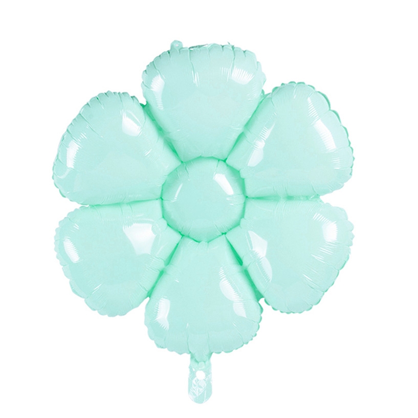 15" Daisy Flower Tiffany Green  Balloon Air-Fill unpacked