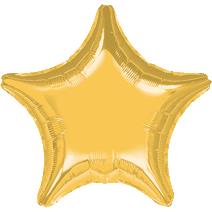 32" Foil Star Metallic Gold balloon