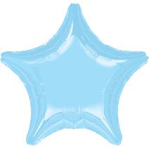 32" Foil Star Metallic Pearl Pastel Blue balloon