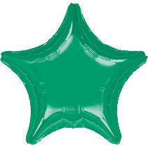 32" Foil Star Metallic Green balloon
