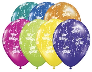 16" Birthday Fantasy Assorted balloons
