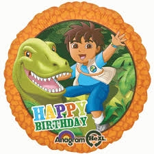 18" Happy Birthday Go Diego Go balloon