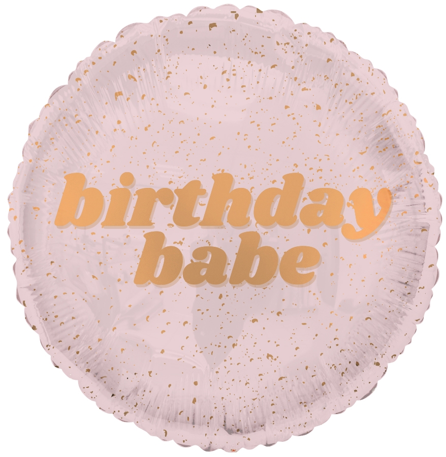 18" 24K Birthday Babe balloon