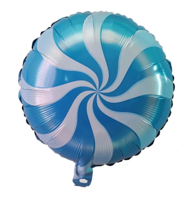 18" Blue Candy Swirl balloon