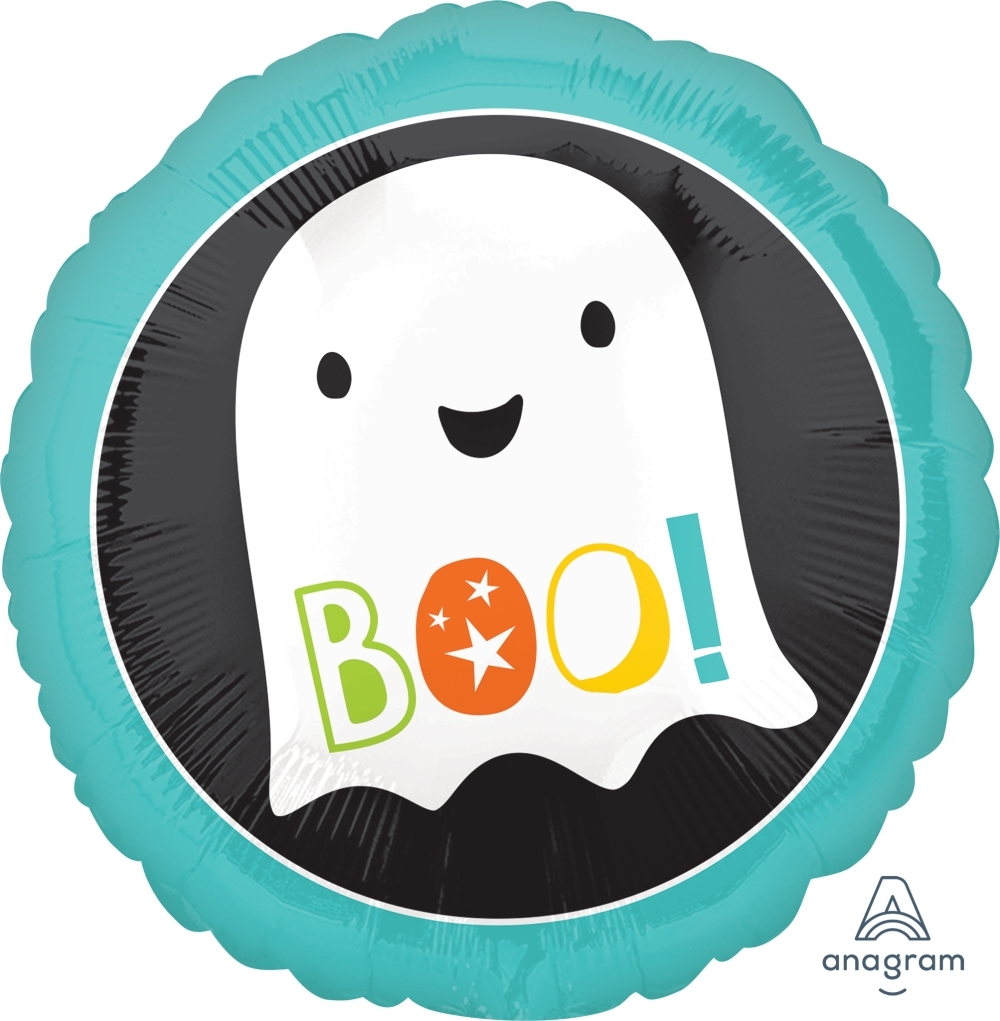 18" Boo Ghost Halloween balloon