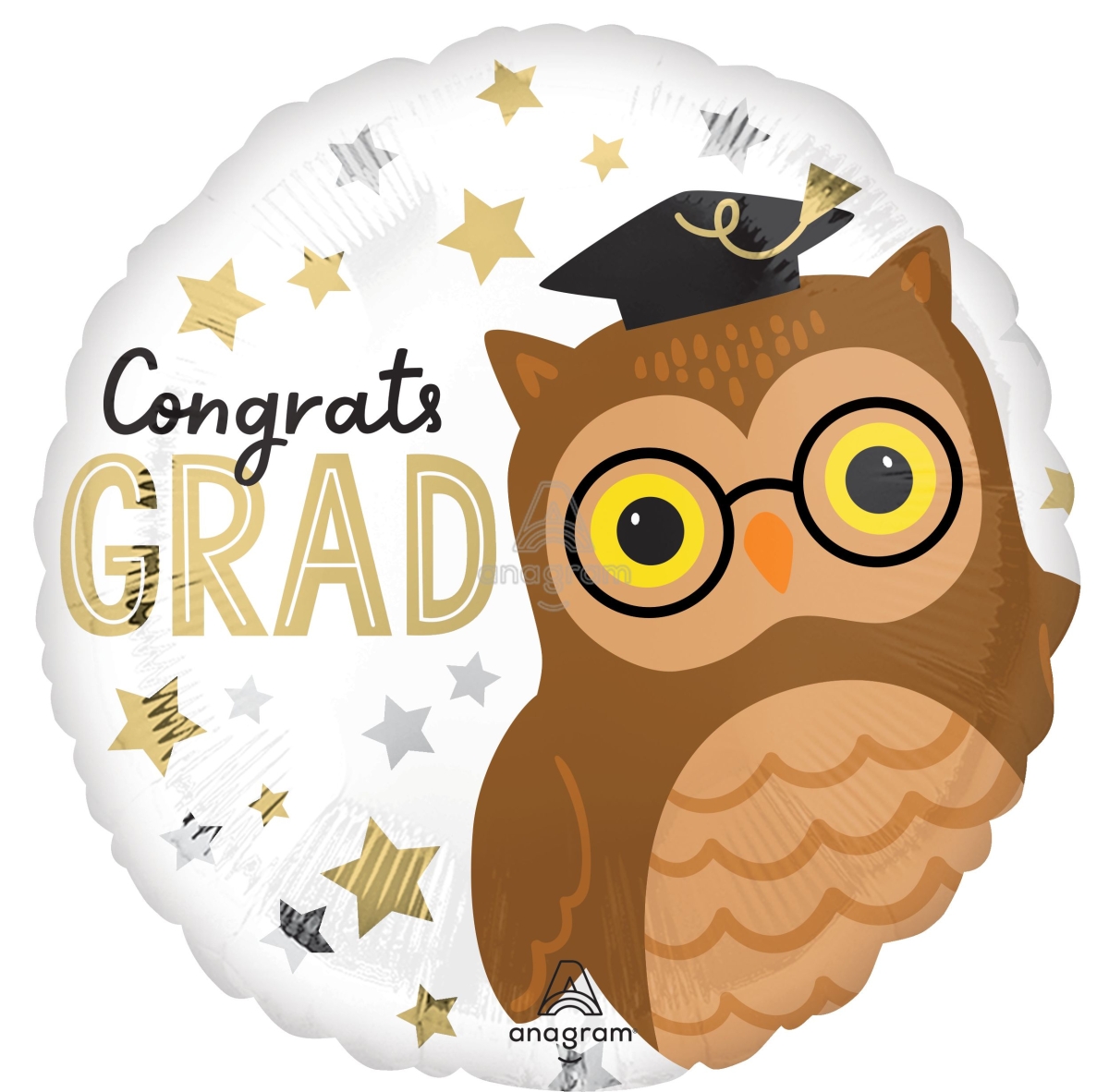 18" Congrats Grad Owl balloon