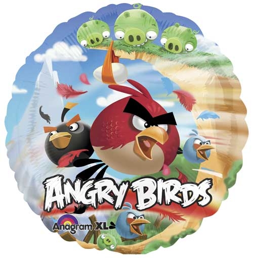 18" Foil - Angry Birds balloon