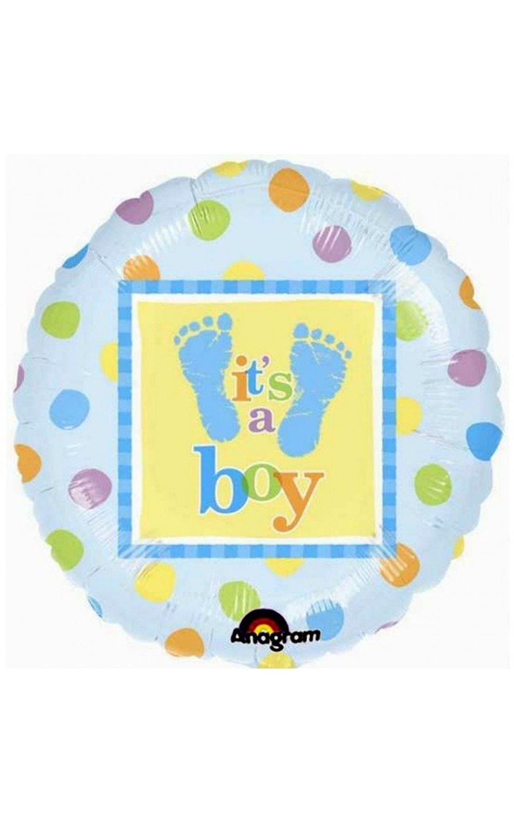 18" Foil - Baby - Baby Steps Boy balloon