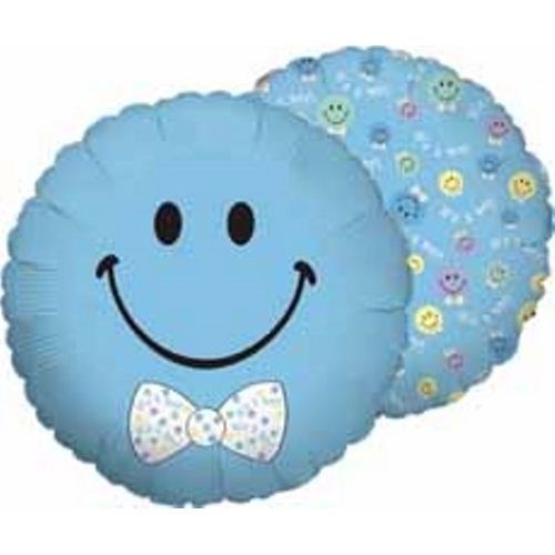 18" Foil - Baby - Smiley Boy balloon