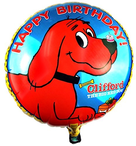 18" Foil - Birthday Clifford balloon
