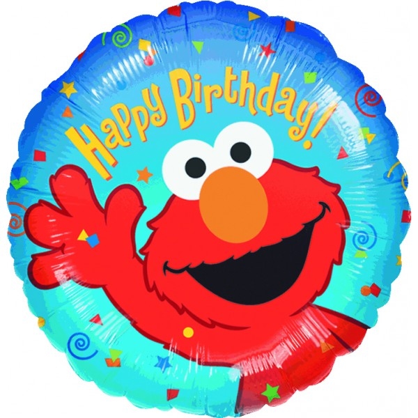 18" Foil - Birthday - Elmo balloon