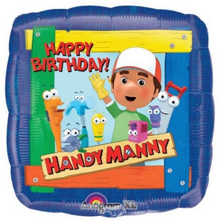 18" Foil - Happy Birthday Handy Manny and Friends balloon