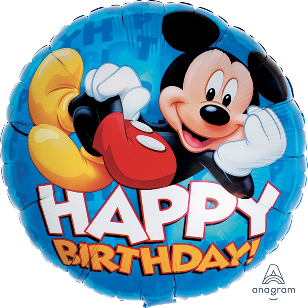 18" Foil - Birthday - Mickey balloon