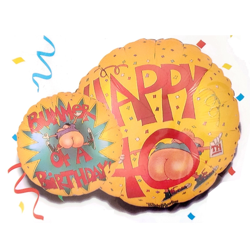 18" Foil - Birthday - 40th Bummer balloon