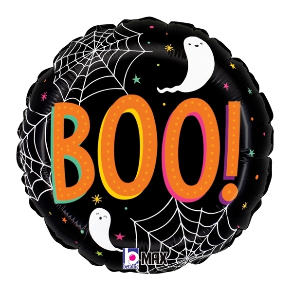 18" Foil BOO EEK! Halloween balloon