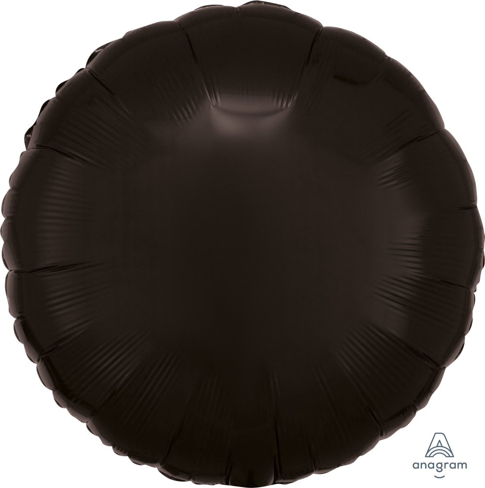 18" Foil Circle - Black balloon