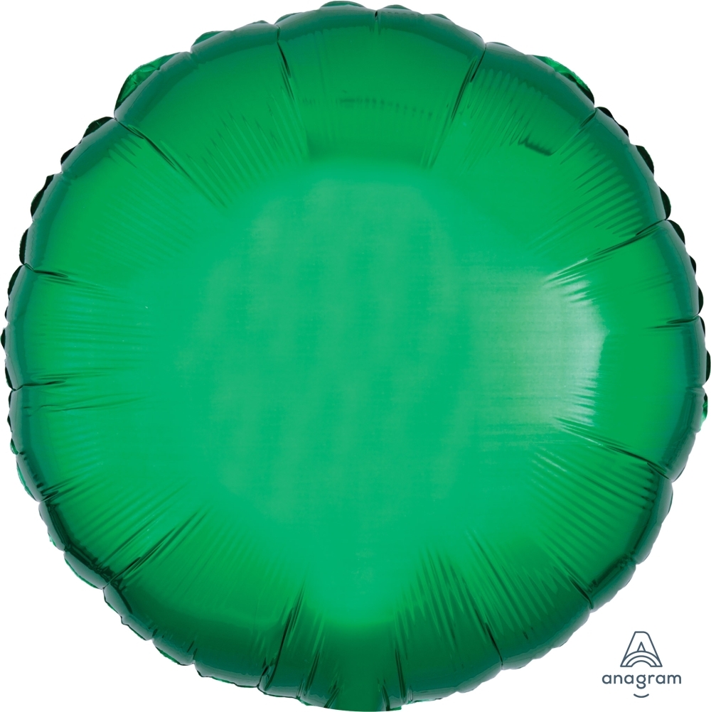 18" Foil Circle - Metallic Green balloon