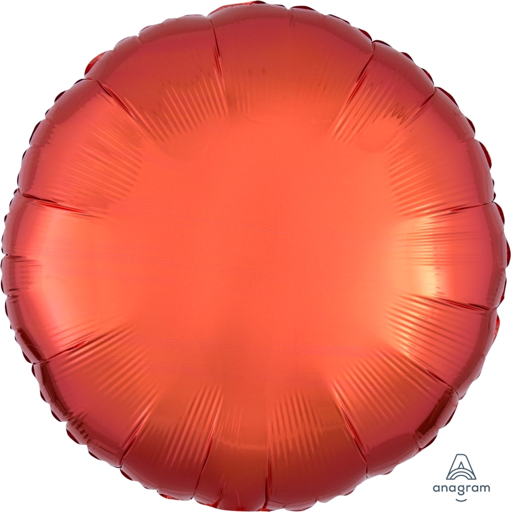 18" Foil Circle - Orange balloon