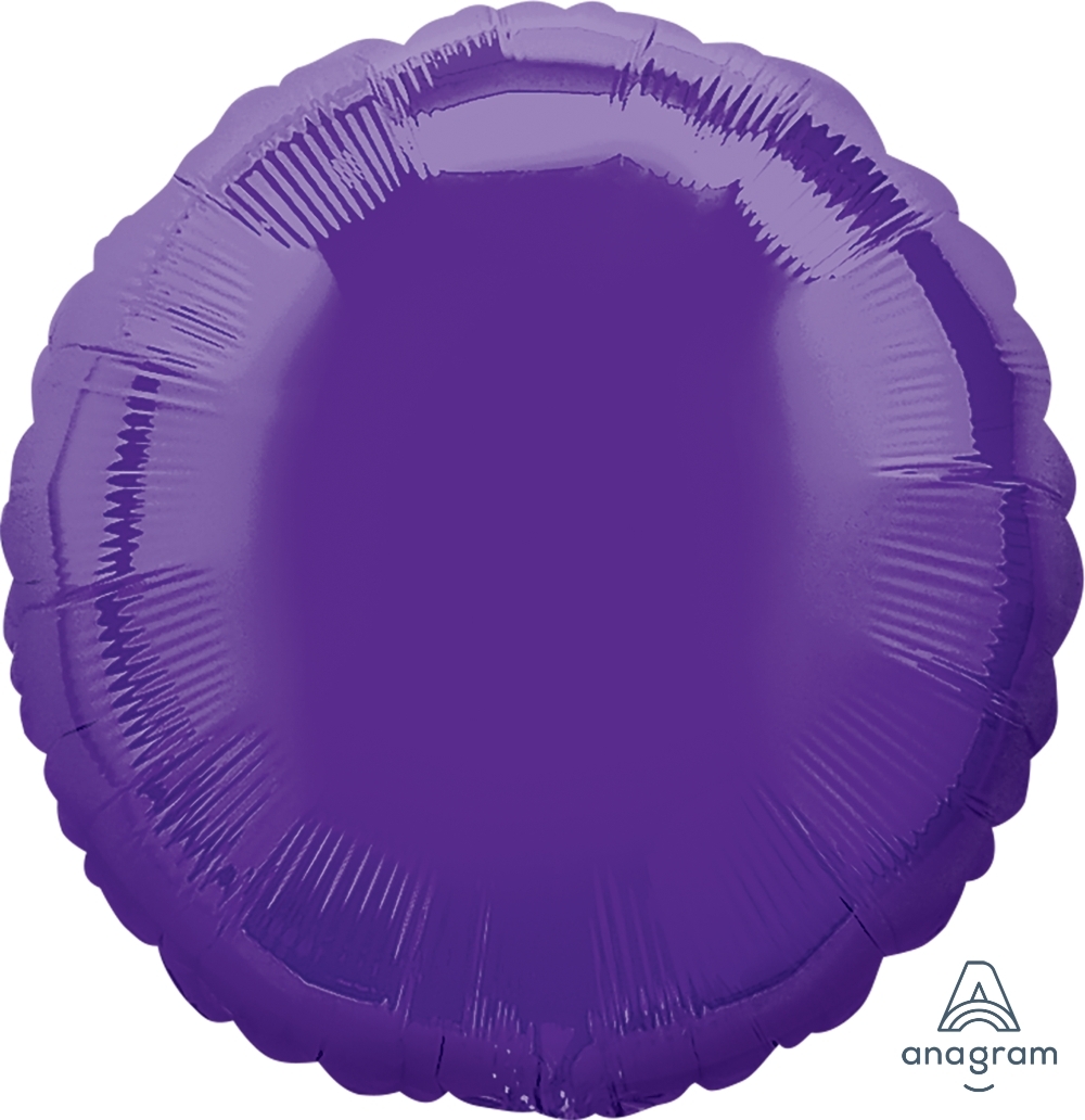 18" Foil Circle Purple balloon