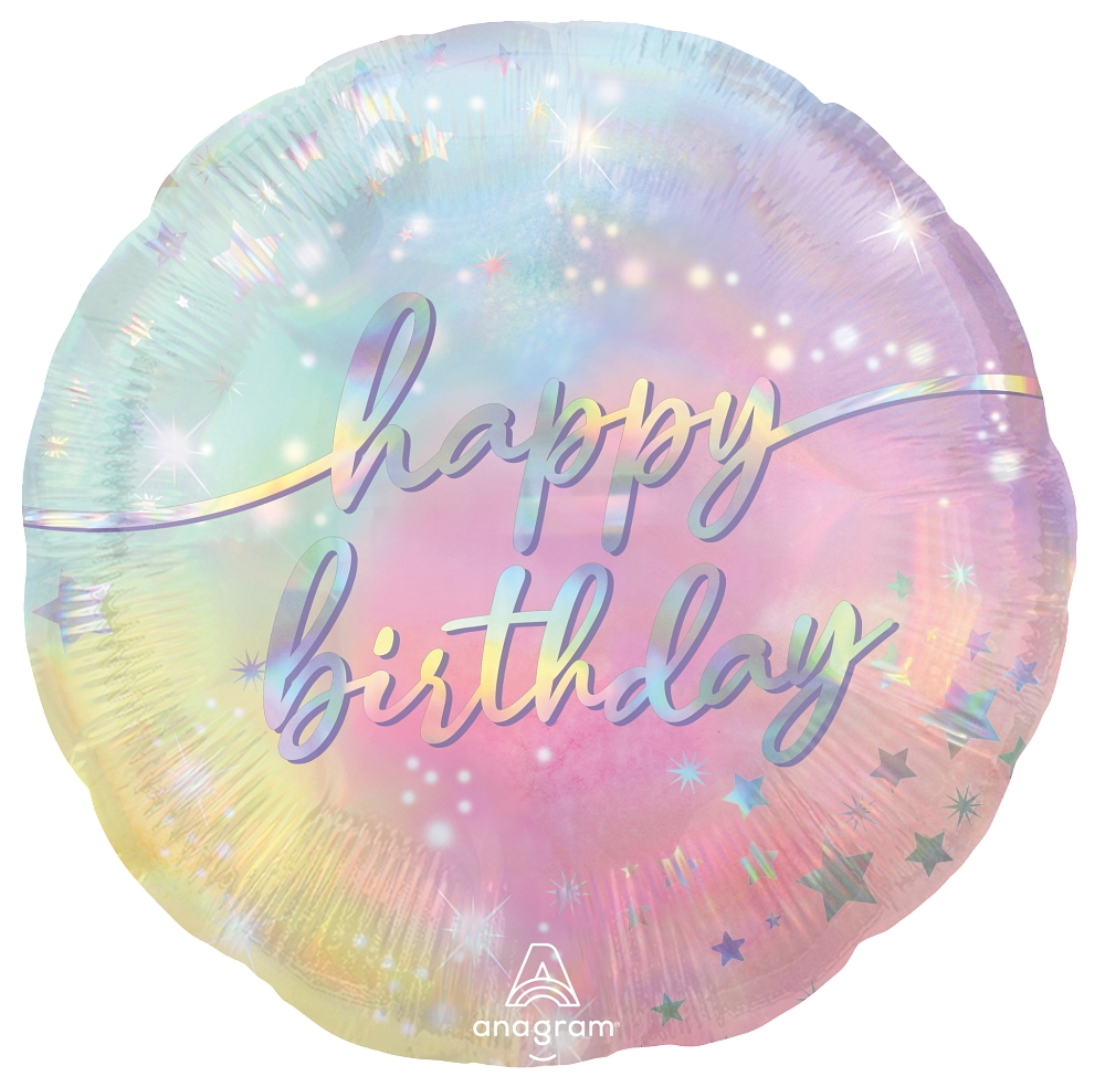 18" Foil Happy Birthday Luminous Birthday balloon
