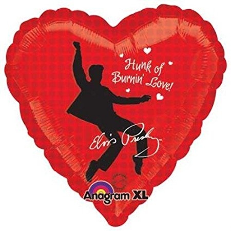 18" Foil Heart - Elvis Hunk of Burning Love balloon