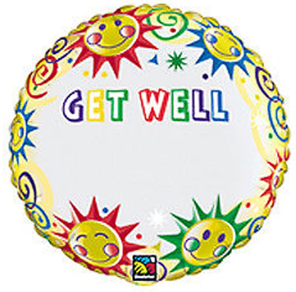 18" Foil Just Write - Get Well