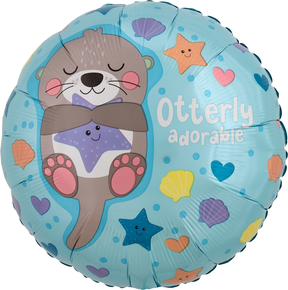 18" Foil Otterly Adorable Balloon